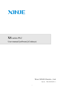 XS series PLC User manual [Software] Codesys 2022-05 (2)