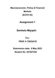 S Mtyaphi 201927545 ECF511E Assignment