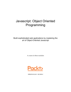 JavaScript- Object-Oriented Programming 