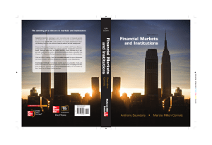 Financial Markets and Institutions, 5th Edition