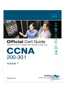 Vol 1 Cisco CCNA 200-301 Official Cert Guide 