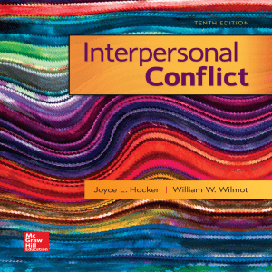 Interpersonal Conflict 10th Edition