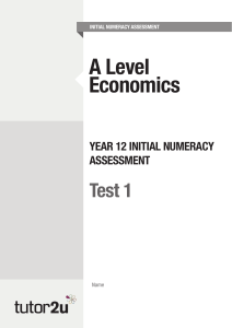 Econ Initial Numeracy Assessment1 QP