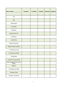 Social Media Audit