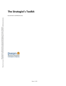Strategist tool kit