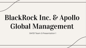 BlackRock & Apollo Global Management Presentation