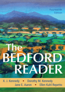 The Bedford Reader (14th edition)
