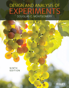 Douglas C. Montgomery - Design and Analysis of Experiments-John Wiley & Sons (2017)