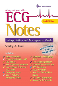 ECG NOTES BY SHIRLEY A JONES