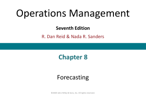 Chapter 8 Forecasting