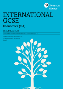 international gcse economics specification (edexcel 9-1)