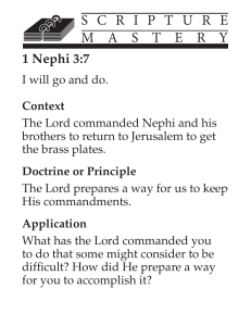 Book of Mormon Scripture Mastery Cards for the Visualy Impaired