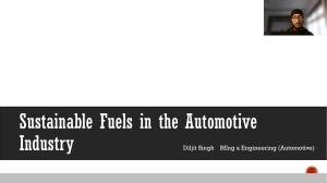 Sustainability in the Automotive Industry Presentation