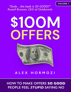 $100M Offers - Alex Hormozi