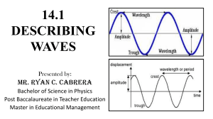 CH 14 PROPERTIES OF WAVES