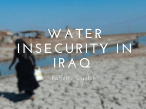 Water insecurity iraq