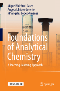 Foundations of Analytical Chemistry ISBN 978-3-319-62872-1