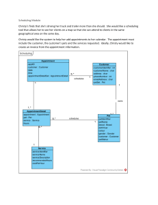 SchedulingModule answers