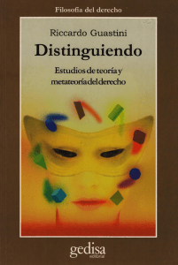 Distinguiendo. Estudios de teoría o metateoría del derecho