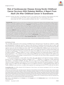 Risk of Cardiovascular Disease Among Nordic Childhood Cancer Survivors With Diabetes Mellitus: A Report From Adult Life After Childhood Cancer in Scandinavia