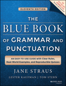 Blue Book Grammar