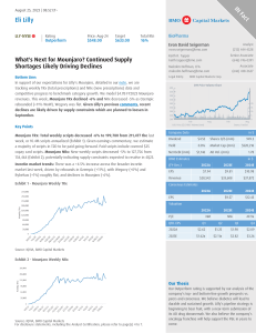 2023-08-25-LLY.N-BMO Capital Markets-Whats Next for Mounjaro Continued Supply Shortages Likely ...-103619247