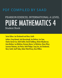 IAL Pure Maths 4