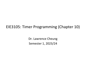 Timer Programming