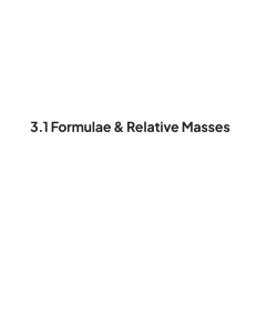 IGCSE Homework Stoichiometry