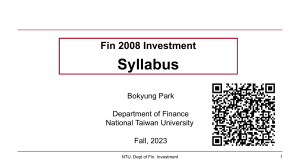 FIN2008 Ch0 Syllabus