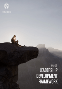 Leadership Dev. Framework