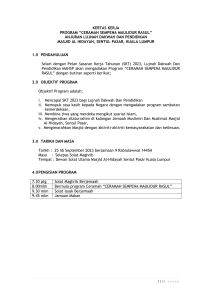 KERTAS KERJA MAULIDUR RASUL