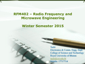 Brief Introduction and Course Admistration of RF and Microwave Engineering Module