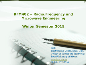 RF & Microwave Engineering Course Presentation