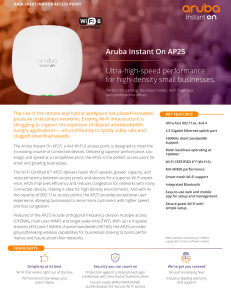 Aruba Instant On AP25 Data Sheet-a00121118enw