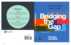 Bridging the Gap College Reading 13e Brenda Smith, LeeAnn Morris