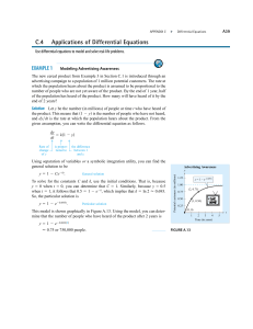 Differential Equations Applications: Modeling Real-Life Problems