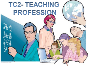 TC2 TEACHING PROFESSION
