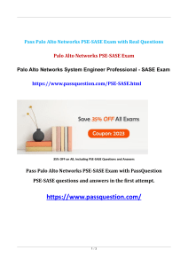 Free Palo Alto Networks PSE-SASE Exam Questions 2023