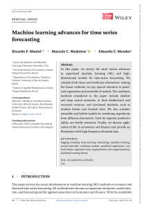 Machine learning advances for time series forecasting
