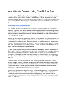 Your Ultimate Guide to Using ChatGPT for Free