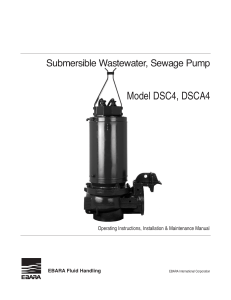 Ebara Submersible Pump Installation & Maintenance Manual