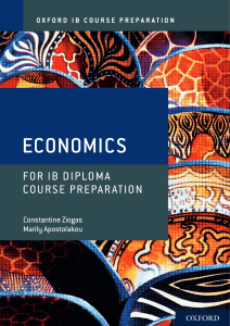 Economics - Course Preparation - Constantine Ziogas and Marily Apostolakou - Oxford 2020
