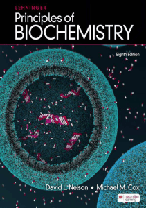 Lehninger Principles of Biochemistry 8th edition by David L. Nelson, Michael M. Cox, Aaron A. Hoskins ( etc.) 