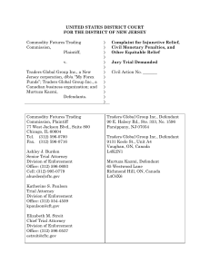 Complaint, CFTC v. Traders Global Inc., et al. corrected