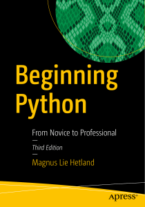 Beginning Python From Novice to Professi