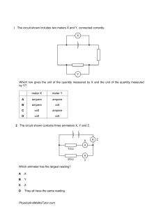 Electrical Circuits Exam Paper