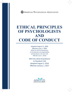 APA Ethics Code