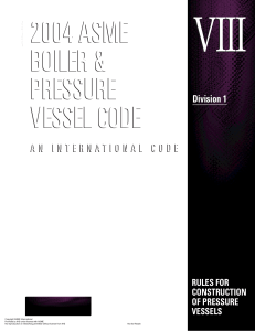 ASME Boiler & Pressure Vessel Code, Division 1