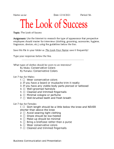 The Look of Success - Proper Dress (2)